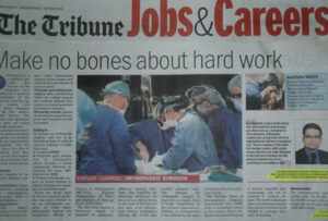 Dr Biren Nadkarni featured in The Tribune on May 23, 2012